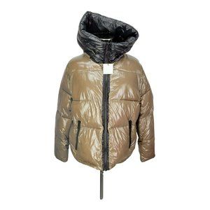 Calvin Klein Sorona Mura Superwet 400T Taupe Beige Insulated Puffer Jacket‎ Size